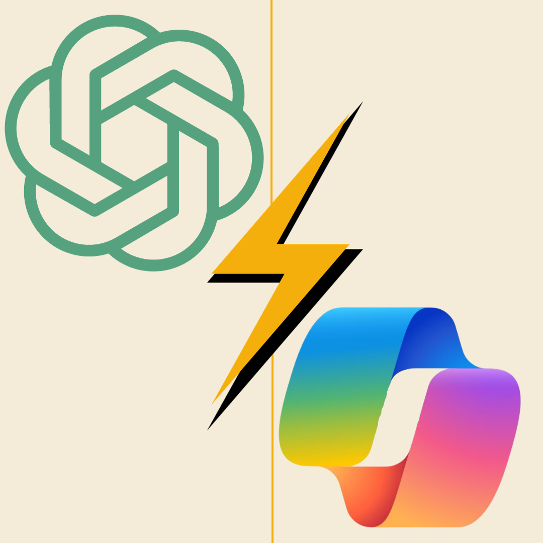 Microsoft copilot vs open ai logos